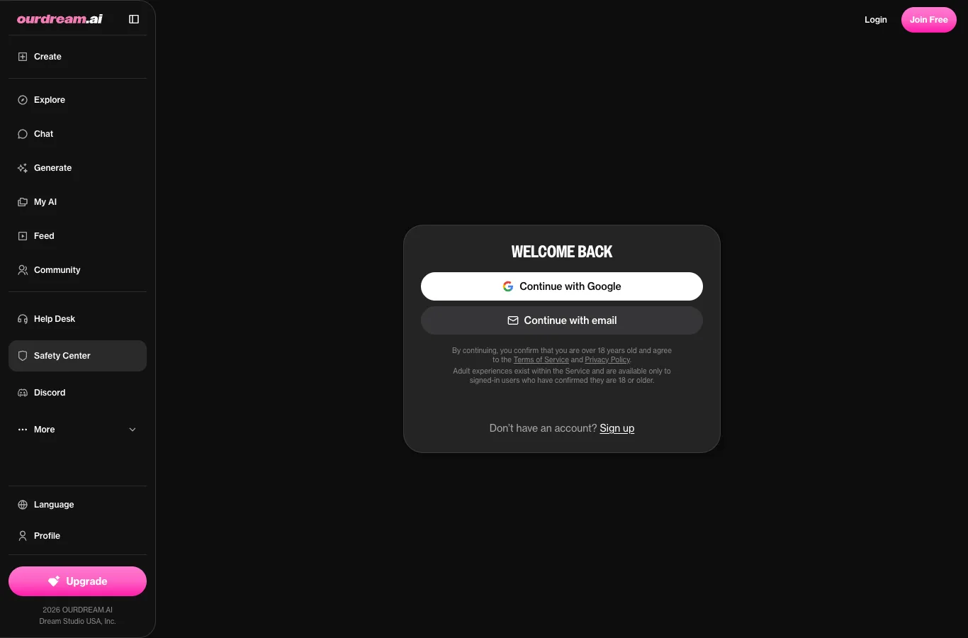 OurDream AI — Login help